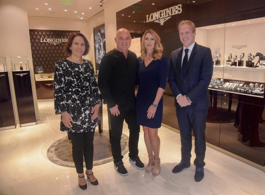 Andre Agassi and Stefanie Graf inaugurate Longines’ new sales corner in Las Vegas